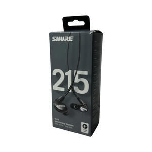 Shure SE215-K Sound Isolating In-Ear Earphones Headphones Earbuds Black Works